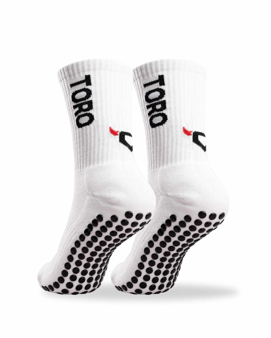 Toro Grip Socks - White